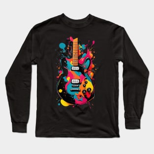 Splash Guitar Long Sleeve T-Shirt